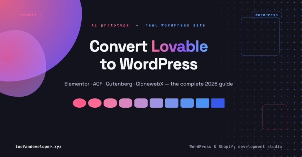 Convert Lovable to WordPress