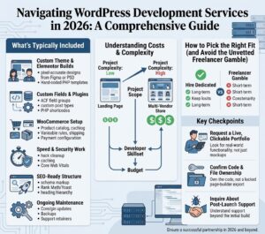 WordPress development cost in 2026 price ranges