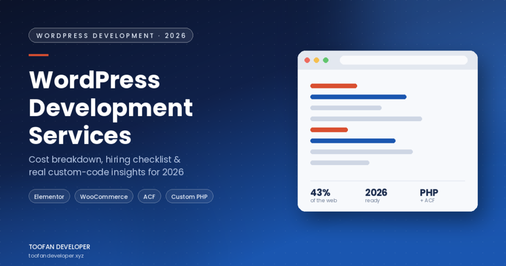 WordPress development cost in 2026 price ranges