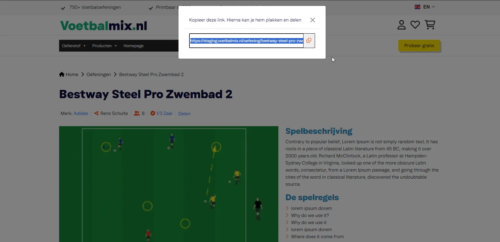 How to copy a link on a clipboard Wordpress