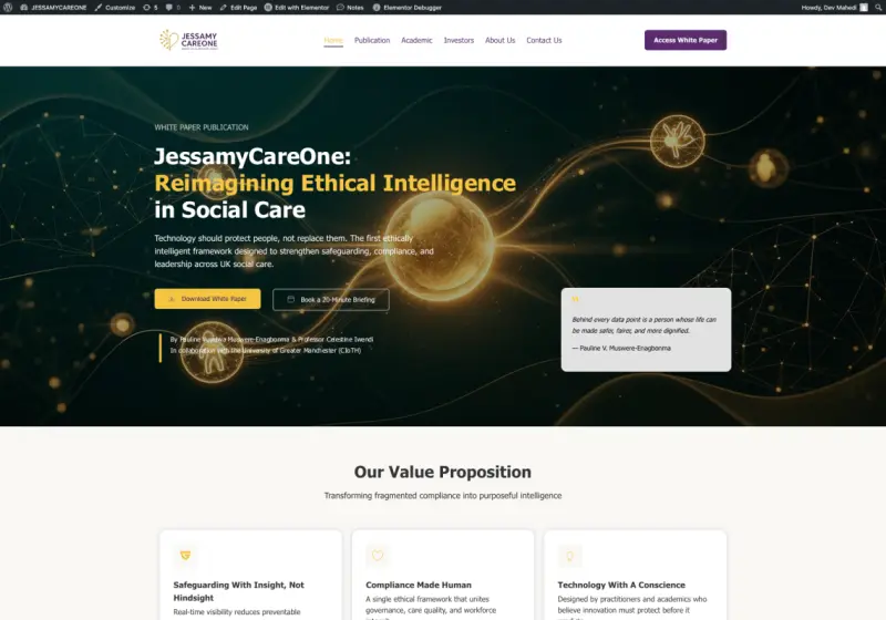 Jessamy Staffing Solutions website built by Toofan Developer